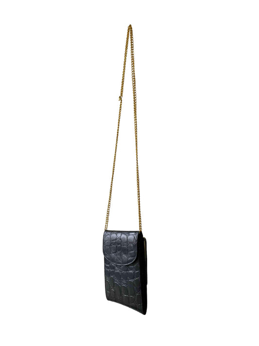 Pochette LOLIS animalprint noire