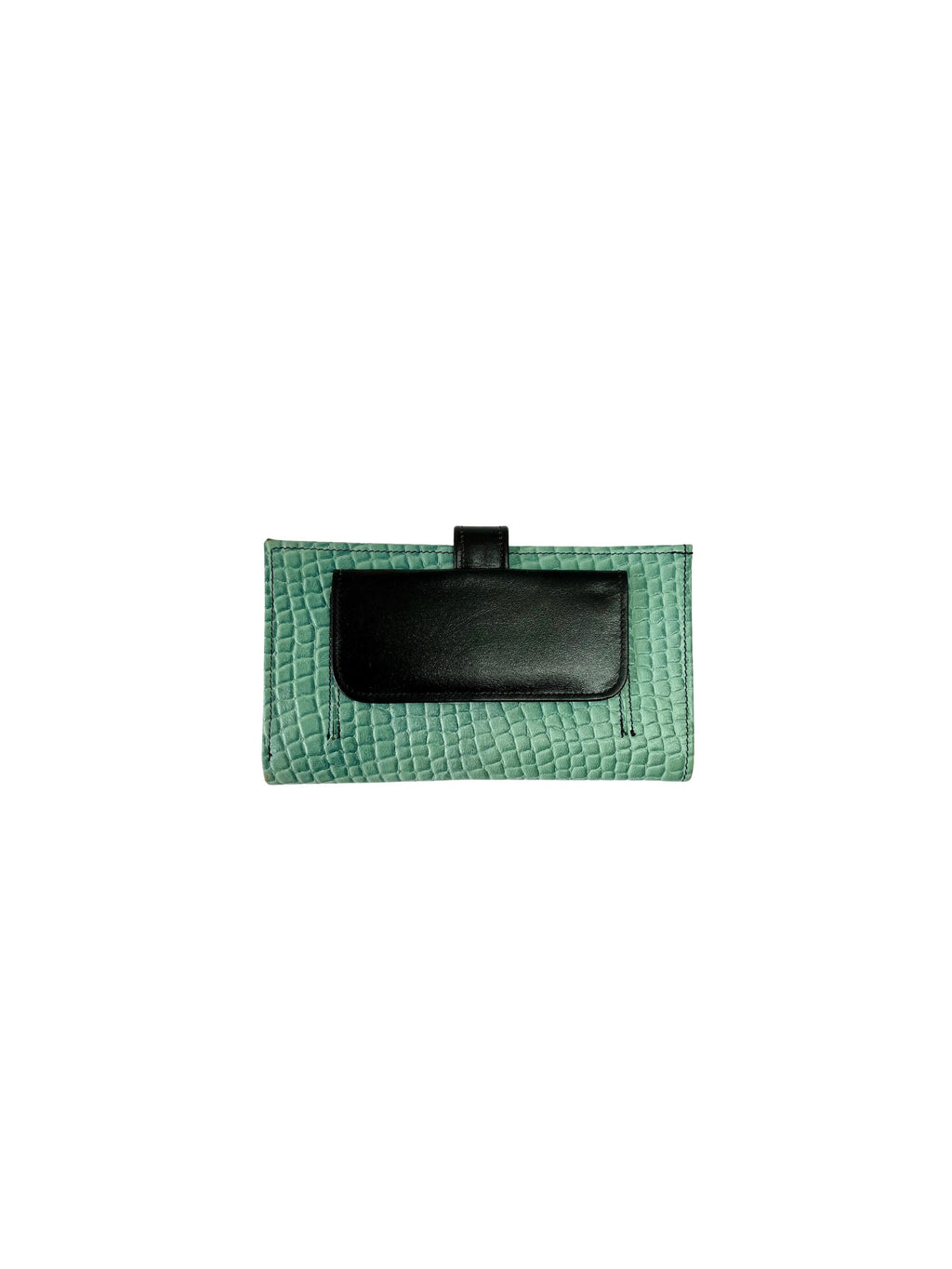 Billetera CAPITAL animalprint green