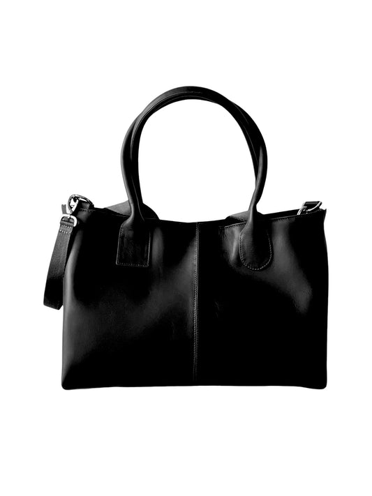 MOTHER azabache Leather Bag