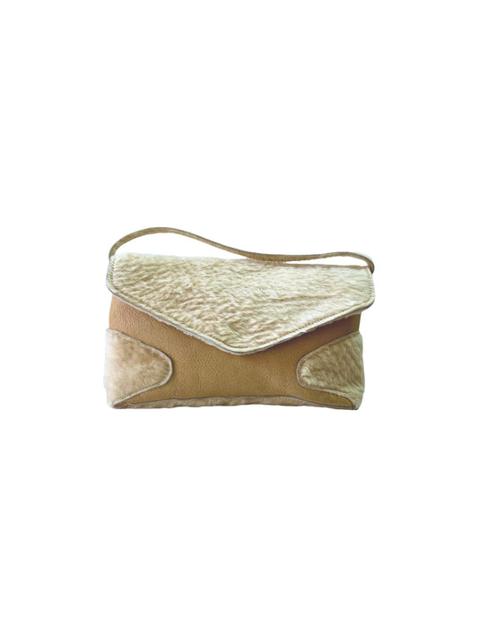 MARY nappa beige Clutch Bag