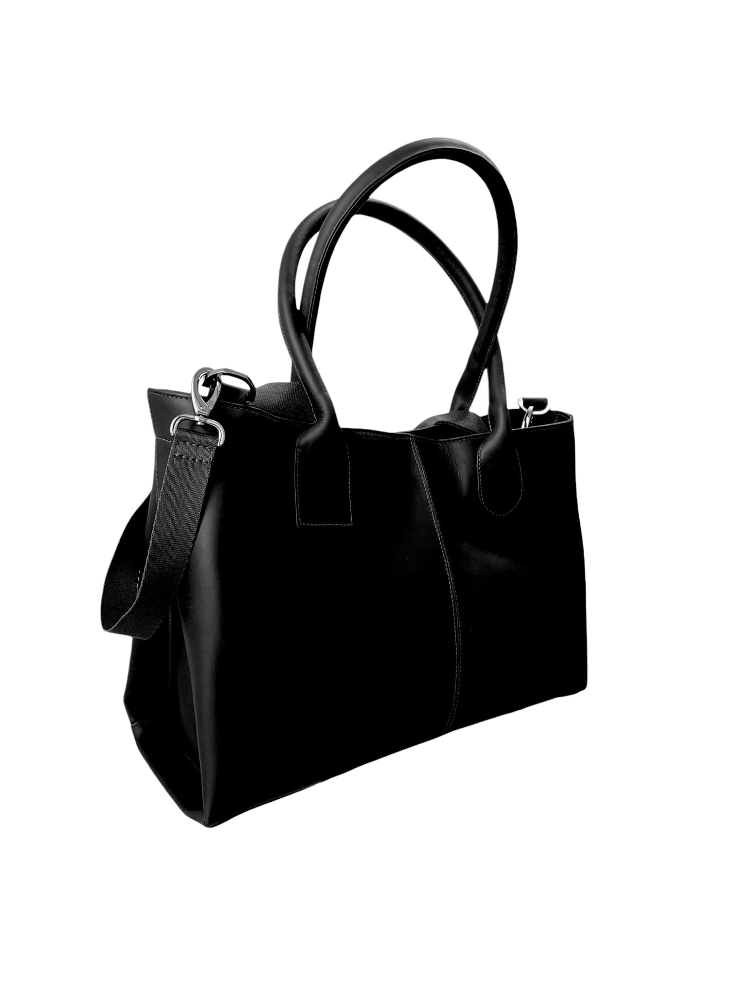 MOTHER azabache Leather Bag