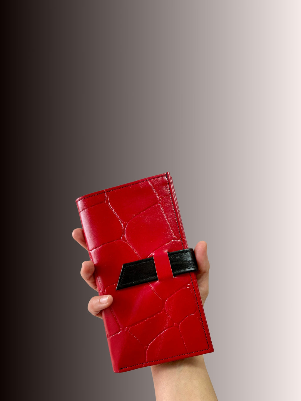Billetera CAPITAL animalprint cherry